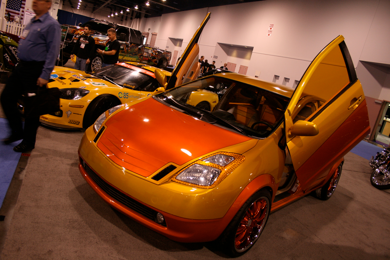 Illustration for article titled Tunerized SEMA Prius Makes Us Weep For Humanity